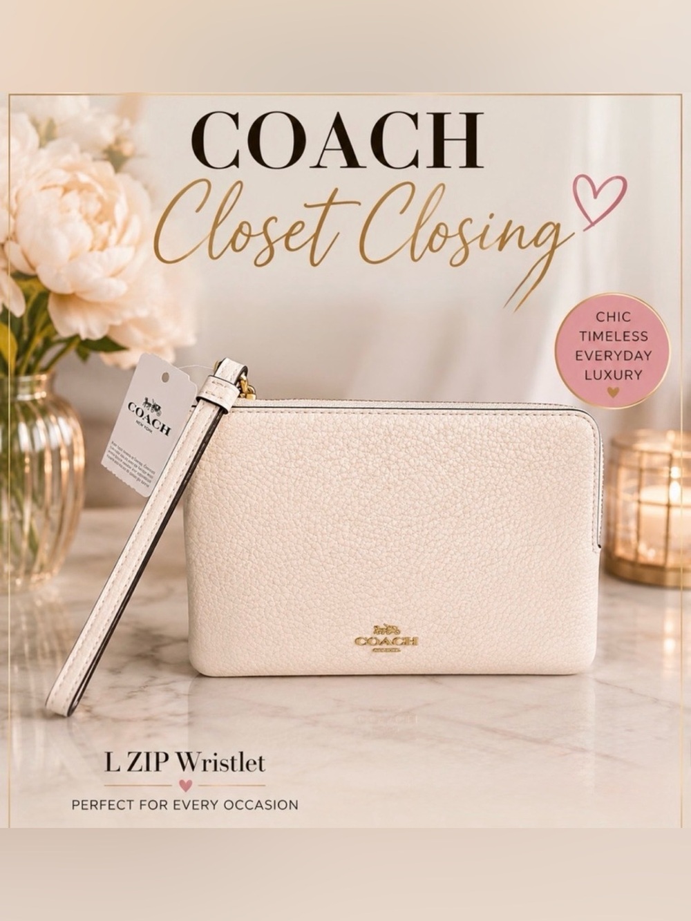 Coach L ZIP Wristlet